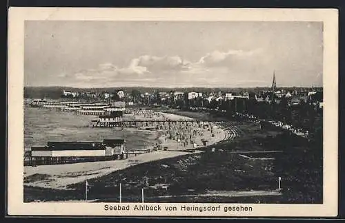 AK Ahlbeck / Usedom, Von Heringsdorf aus gesehen