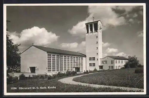 Foto-AK Oberuzwil, Motiv der Katholischen Kirche