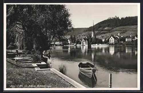 AK Stein a. Rh., Teilansicht mit Schloss Hohenklingen