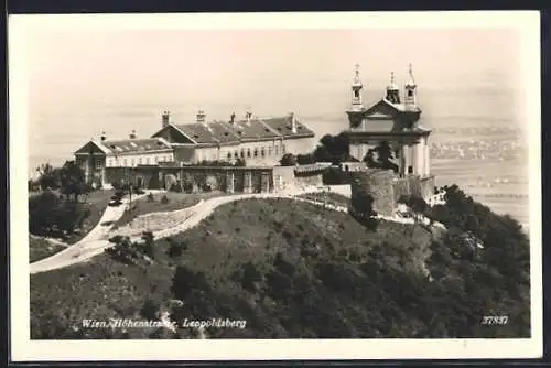 AK Wien, Höhenstrasse mit Leopoldsberg