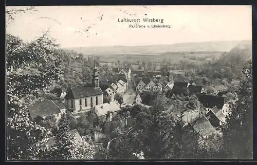 AK Wirsberg, Panorama vom Lindenberg, Blick über die Dächer des Ortes