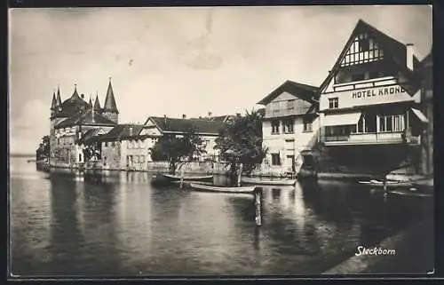 AK Steckborn, Teilansicht mit Hotel Krone