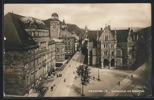 AK Freiburg i. B., Universität mit Bibliothek