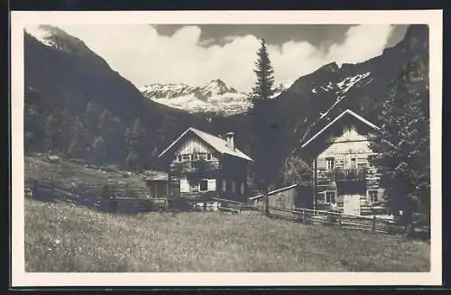 AK Zandlacher Hütte, im Riekengraben mit Stapnick