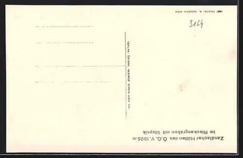 AK Zandlacher Hütte, im Riekengraben mit Stapnick