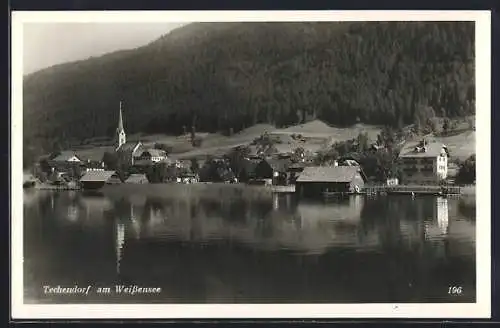 AK Techendorf, Ortsansicht mit Weissensee