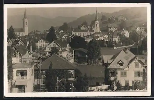 AK Kappel, Teilansicht mit zwei Kirchen