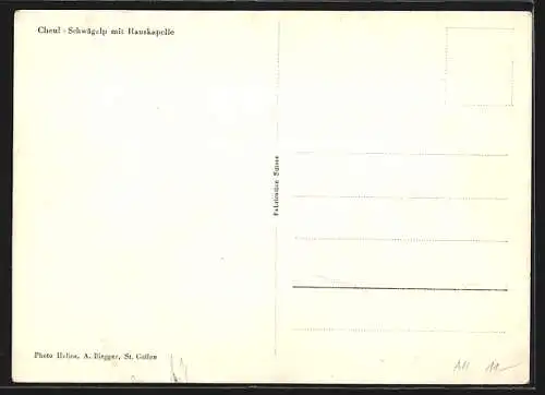 AK Urnäsch, Cheul, Schwägalp mit Hauskapelle