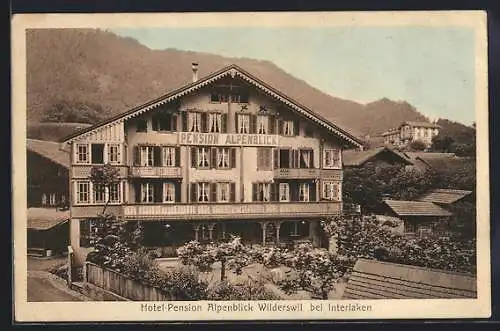 AK Wilderswil bei Interlaken, Hotel-Pension Alpenblick