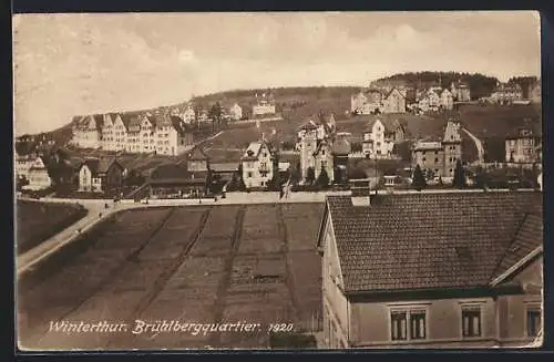 AK Winterthur, Blick auf das Brühlbergquartier