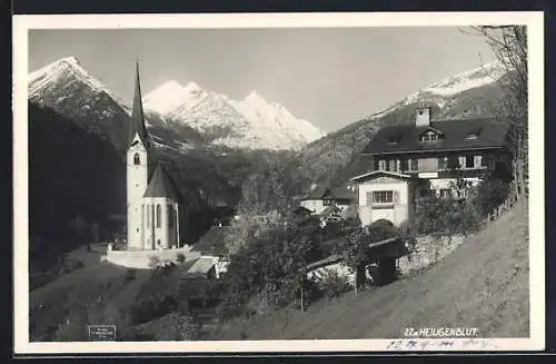 AK Heiligenblut, Teilansicht mit Kirche