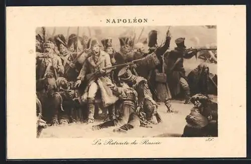 AK Napoleon, la Retraite de Russie, Befreiungskriege