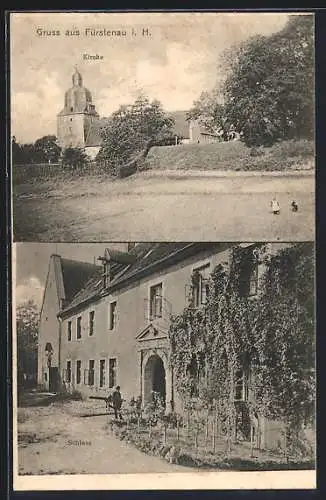 AK Fürstenau i. H., Kirche und Schloss