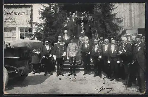 AK Nürnberg, 8. Deutsches Sängerbundesfest 1912, Herzog von Sachsen-Coburg-Gotha und Prinz Alfons von Bayern