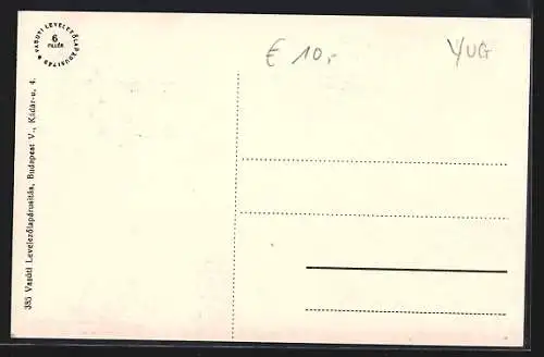 AK Belgrad, Strassenpartie im Stadtkern