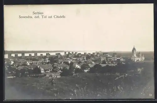 AK Semendria, Ostteil der Stadt mit Citadelle