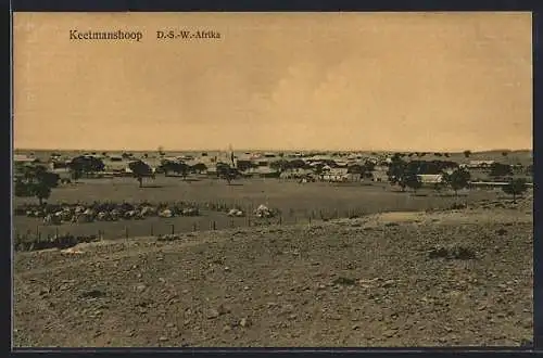 AK Keetmanshoop /Deutsch-Südwest-Afrika, Fernblick auf den Ort