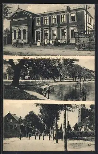 AK Sputendorf b. Gross-Beeren, Gasthof zu den drei Kronen