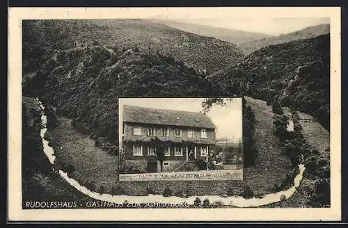 AK Rudolfshaus, Gasthaus zur Schmitburg, Bes. Wirth