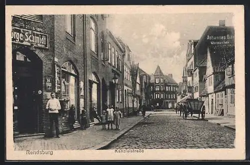 AK Rendsburg, Blick in die Kanzleistrasse