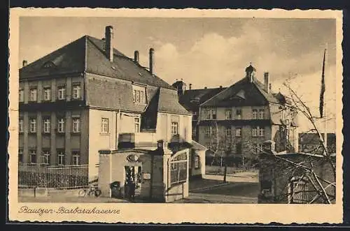 AK Bautzen, Strasse an der Barbarakaserne