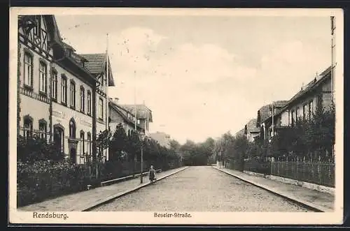 AK Rendsburg, Blick in die Beseler-Strasse