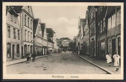 AK Rendsburg, Blick in die Torstrasse