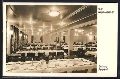 AK K.d.F.-Schiff MS Wilhelm Gustloff, Vorderer Speisesaal