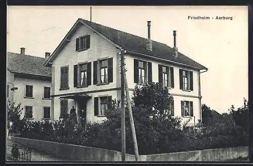 AK Aarburg, Friedheim, Wohnhaus mit Garten