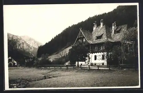 AK Mürzsteg /Steiermark, Gasthof Post mit Umgebung