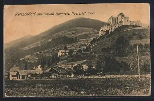 AK Panzendorf, Teilansicht mit Schloss Heimfels