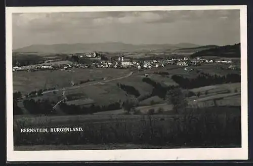 AK Bernstein /Burgenland, Teilansicht mit Kirche