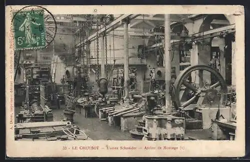 AK Le Creusot, Usines Schneider, Atelier de Montage