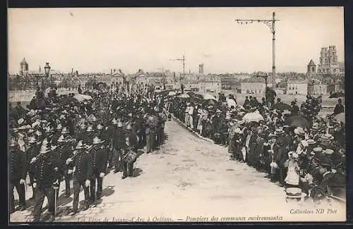 AK Orléans, Les Fêtes de Jeanne-d`Arc, Pompiers des communes environnantes