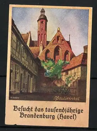 Reklamemarke Brandenburg (Havel), Besucht das tausendjährige Brandenburg, Paulinerkirche