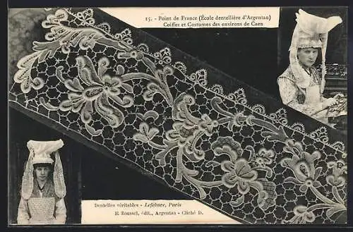 AK Point de France, Coiffes et Costums des environs de Caen