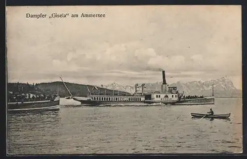 AK Dampfer Gisela auf dem Ammersee