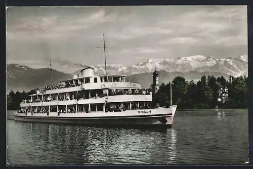 AK Motorschiff Seeshaupt auf dem Starnberger See