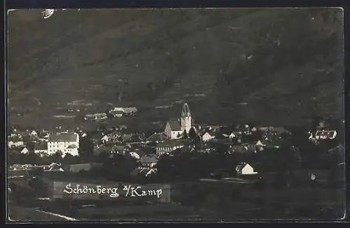 AK Schönberg a. Kamp, Teilansicht mit Kirche