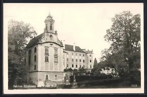 AK Kirchberg am Walde, Blick zum Schloss