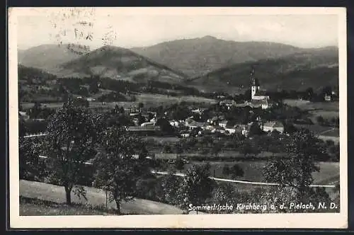 AK Kirchberg a. d. Pielach, Teilansicht mit Kirche