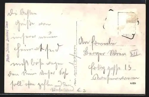 AK Berndorf-Stadt, Teilansicht mit Kirche