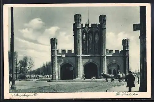 AK Königsberg, Blick auf das Königstor