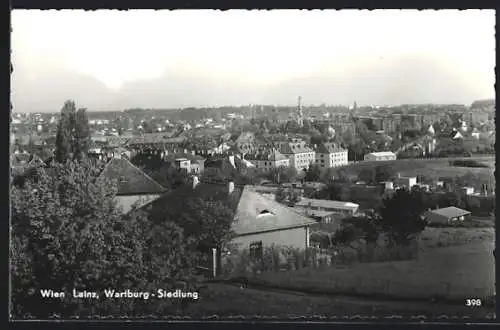 AK Wien, Lainz, Wartburg-Siedlung aus der Vogelschau