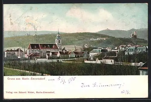 AK Maria-Enzersdorf, Wallfahrtskirche am Ortsrand