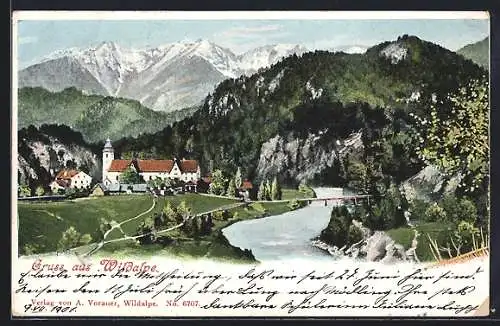 AK Wildalpe, Häuseransicht inmitten von Landschaft, um 1900