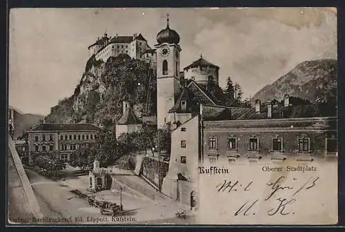 AK Kufstein, Oberer Stadtplatz