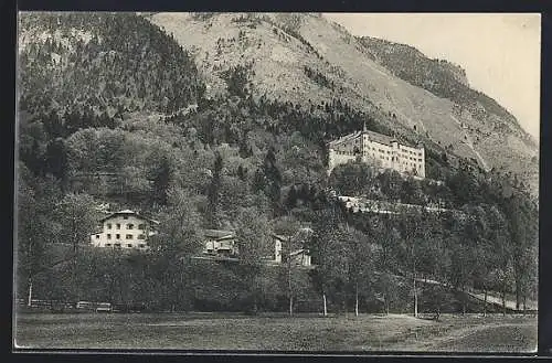 AK Schwaz, Blick zum Schloss Tratzberg