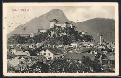 AK Kufstein, Panorama mit Schloss