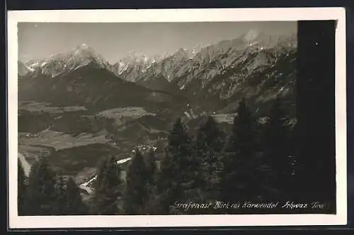 AK Schwaz, Grafenast, Blick ins Karwendel